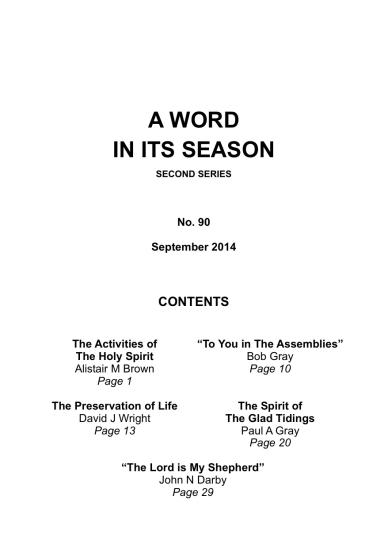 A Word in its Season 090 - Sep 2014