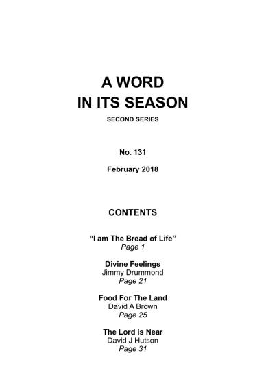 A Word in its Season 131 - Feb 2018