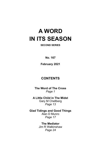 A Word in its Season 167 - Feb 2021
