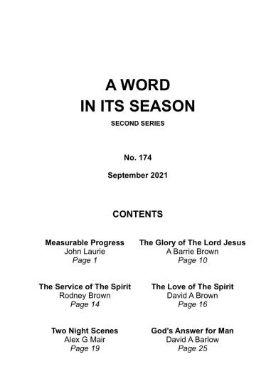 A Word in its Season 174 - Sep 2021
