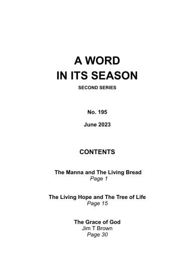 A Word in its Season 195 - June 2023