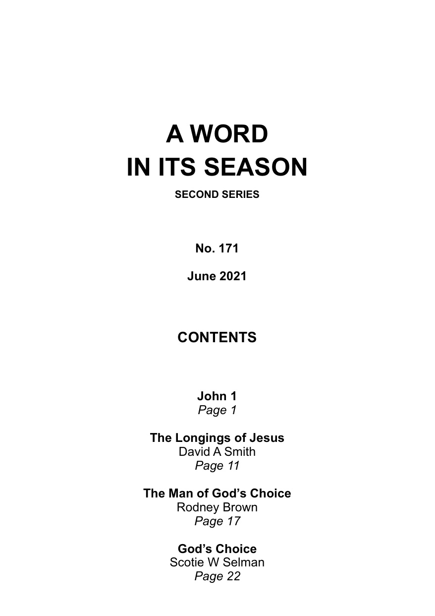 A Word in its Season 171 - Jun 2021